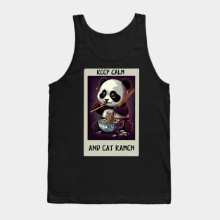 Panda Sweet Ramen Eat Cute Tank Top